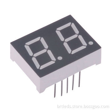 0.52 in (13.2) digit height dual-digit 7 segment LED displays